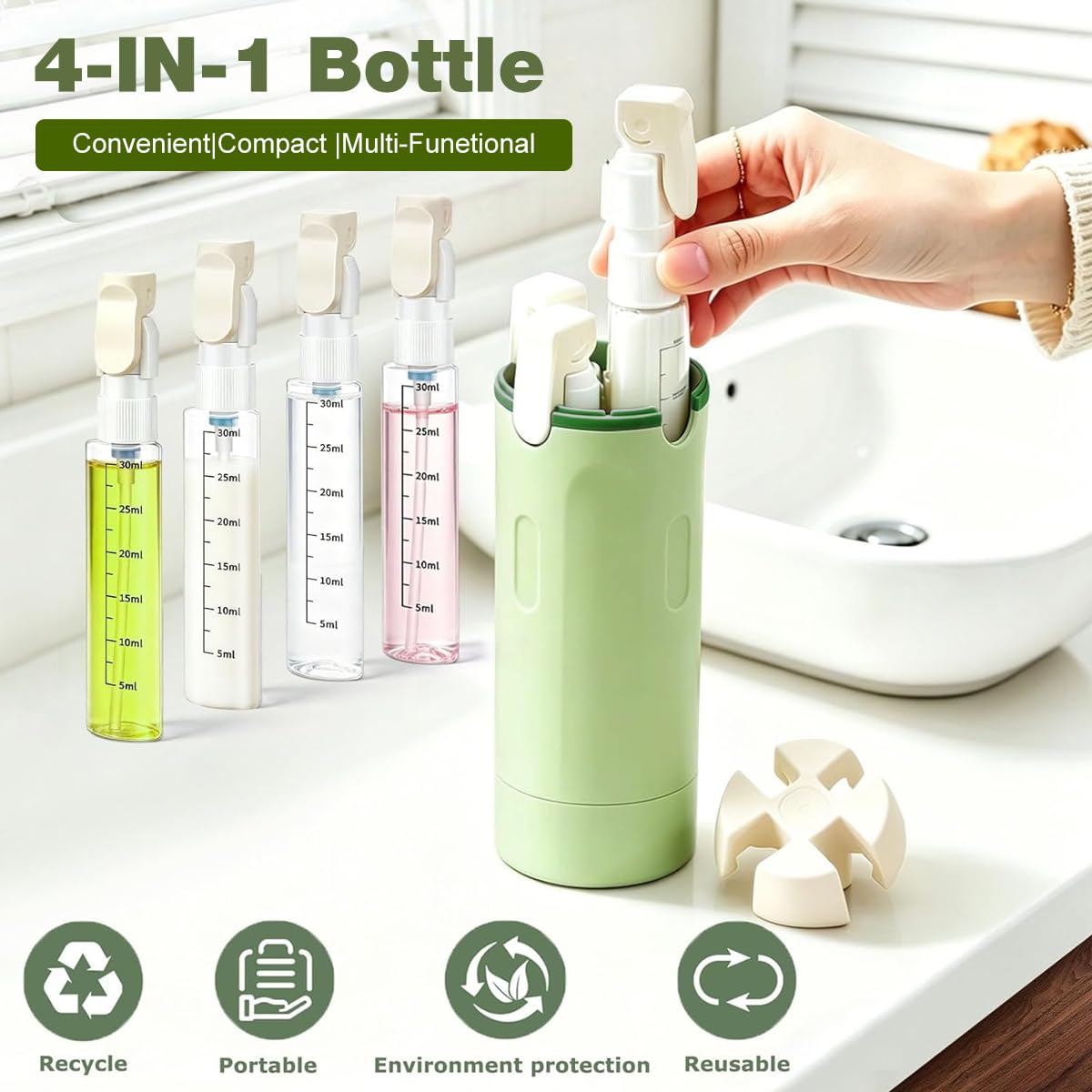 QuickBucket - Travel bottle kit (Set of 2)