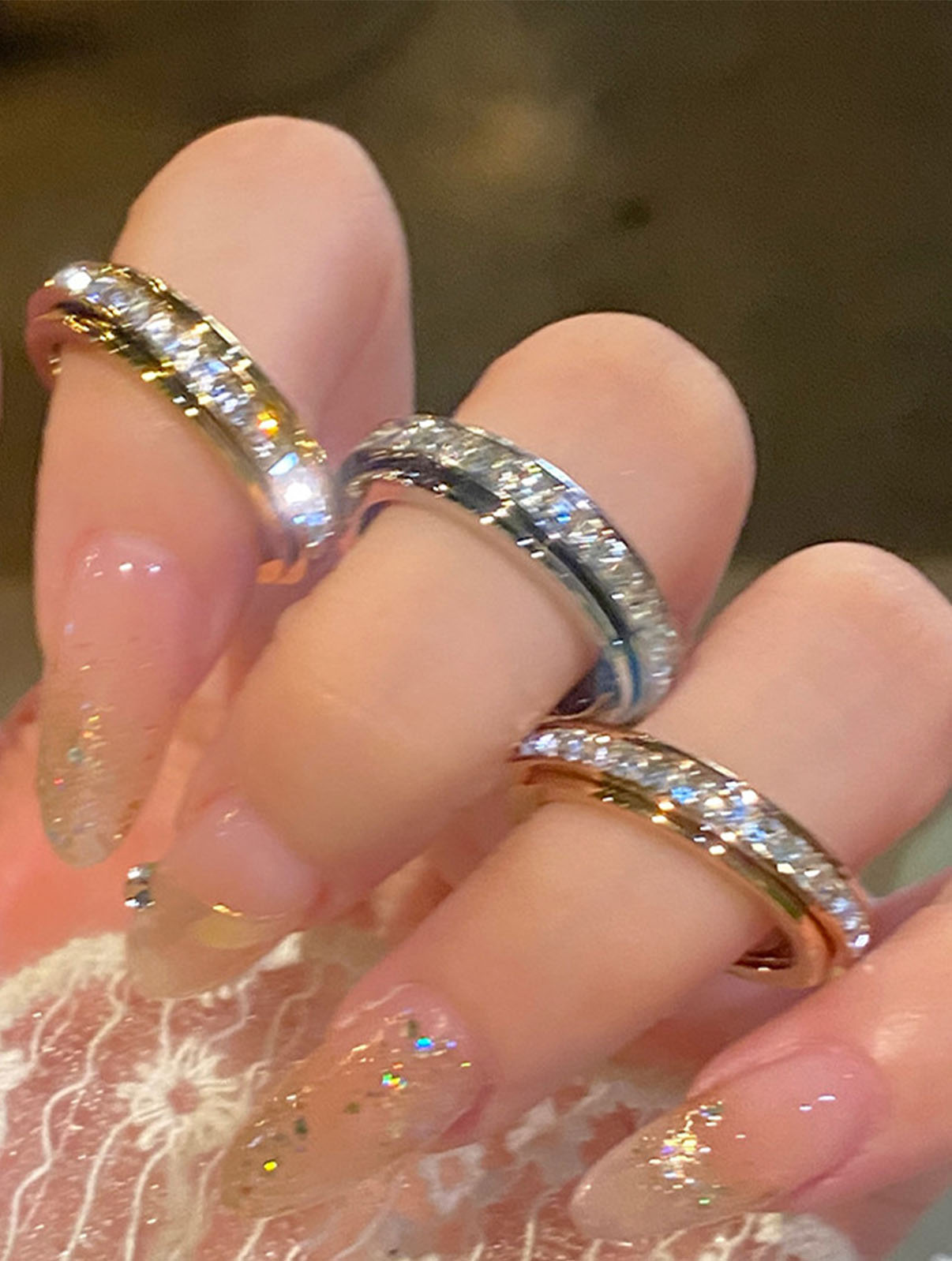 QuickBucket - Adjustable Soothing Spin Anxiety Ring (Set Of 2)