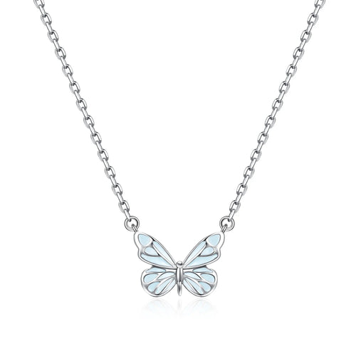 QuickBucket - Butterfly Glow In The Dark Luminous Enamel Necklace