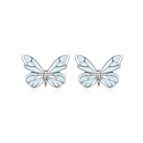 QuickBucket - Butterfly Glow In The Dark Luminous Enamel Earrings