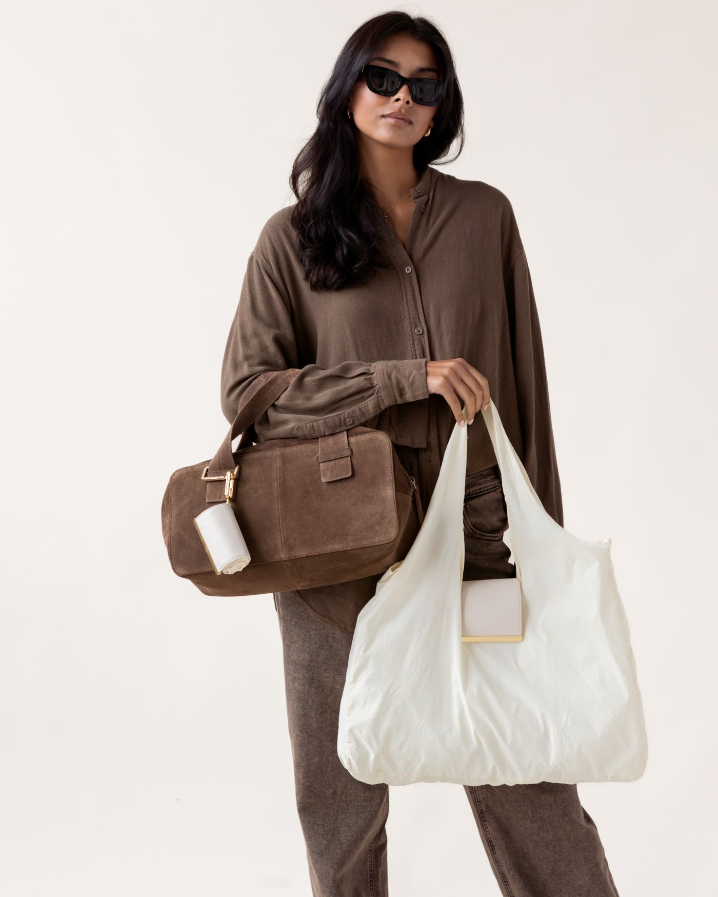 QuickBucket - keychain tote (cream)