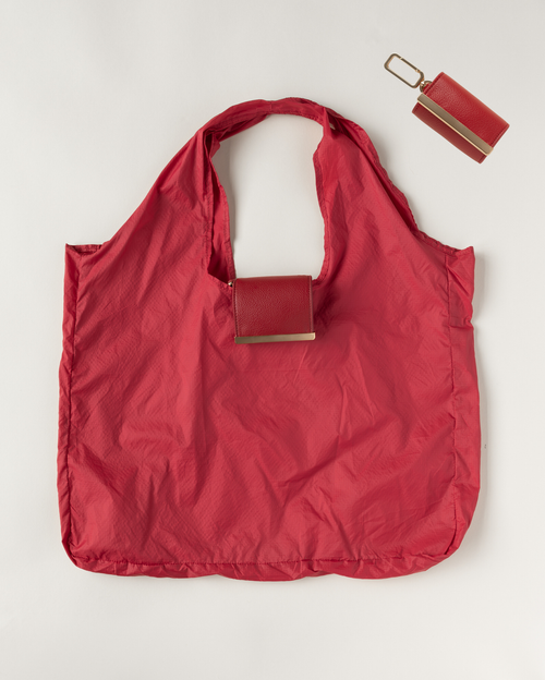 QuickBucket - keychain tote (cherry)