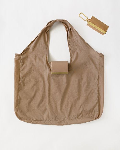 QuickBucket - keychain tote (caramel)