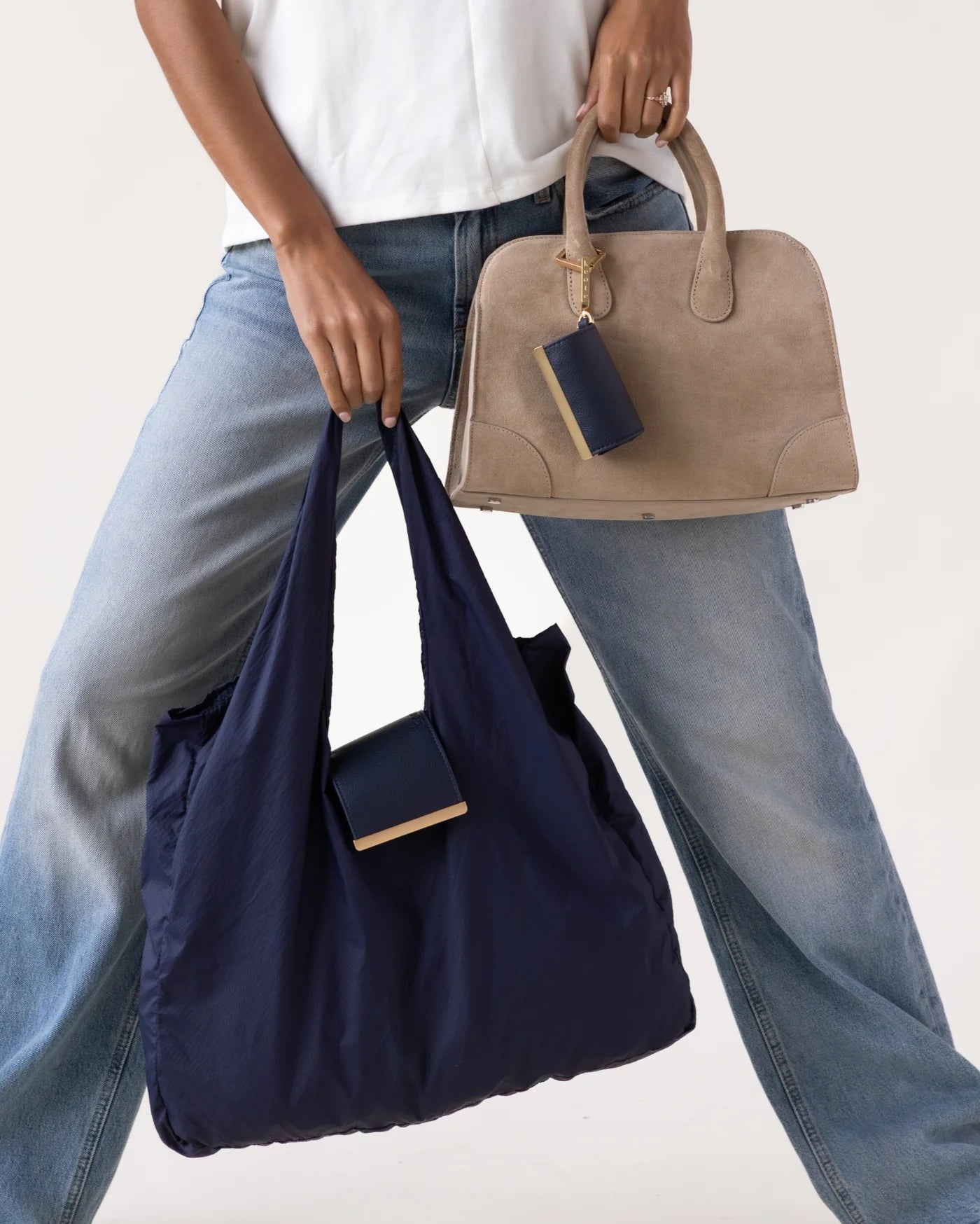 QuickBucket - keychain tote (navy)