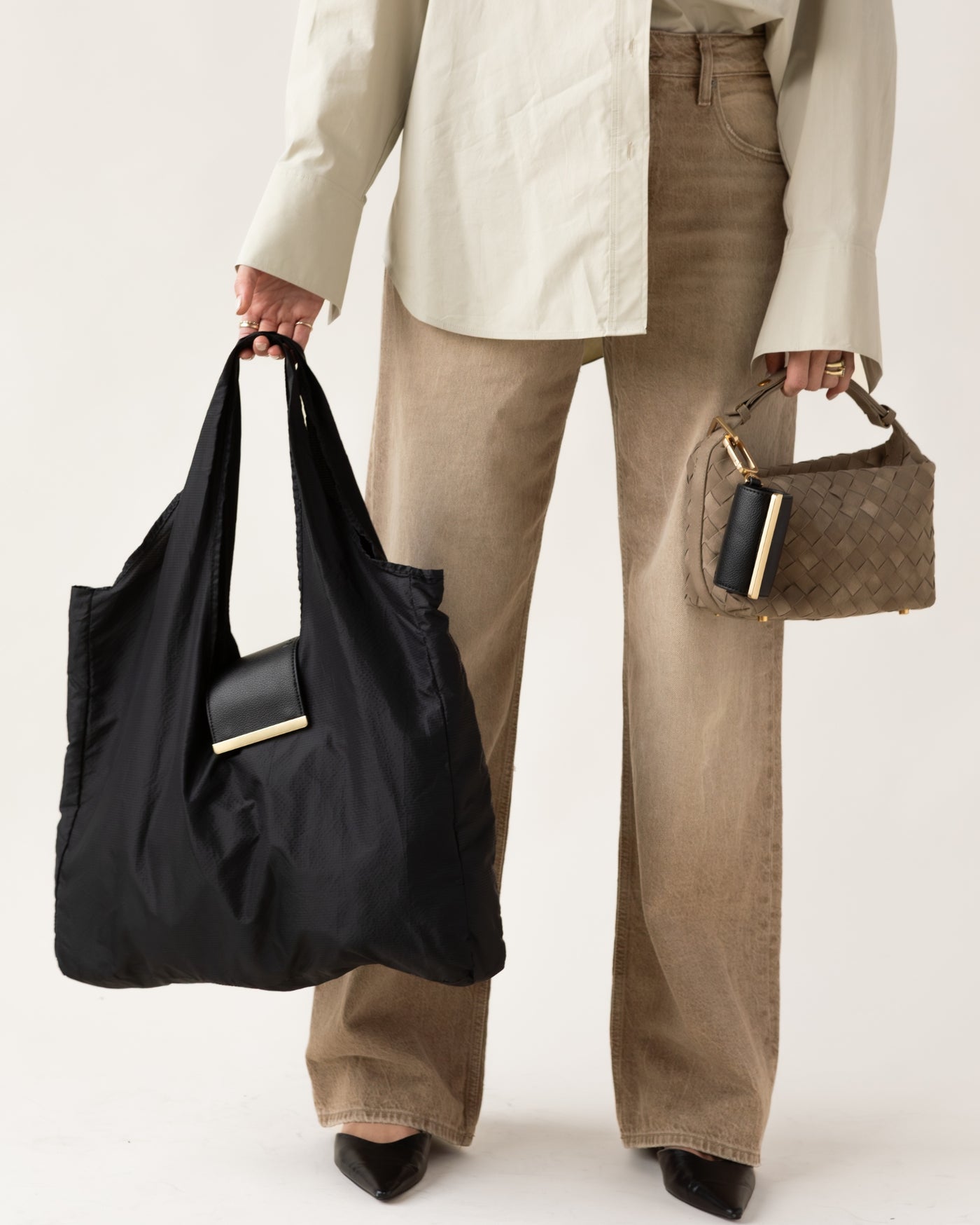 QuickBucket - keychain tote (Black)