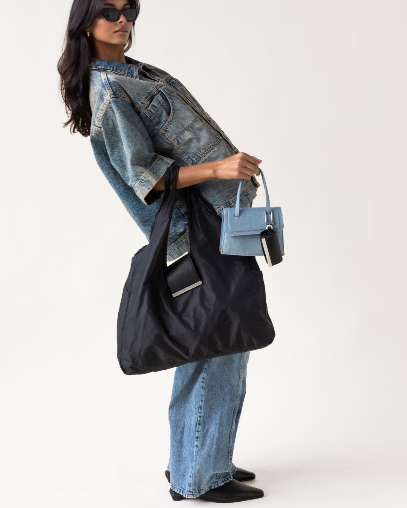 QuickBucket - keychain tote (Black)