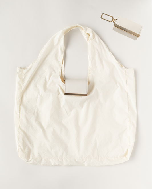 QuickBucket - keychain tote (cream)