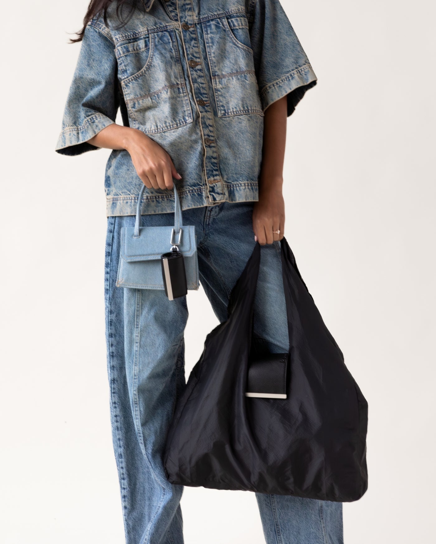 QuickBucket - keychain tote (Black)