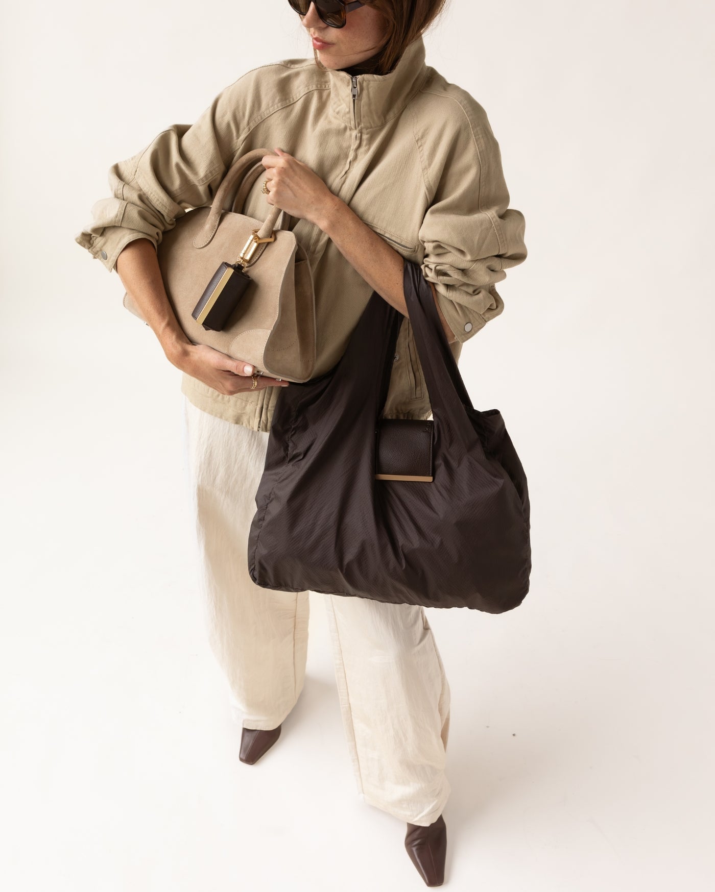 QuickBucket - keychain tote (espresso)