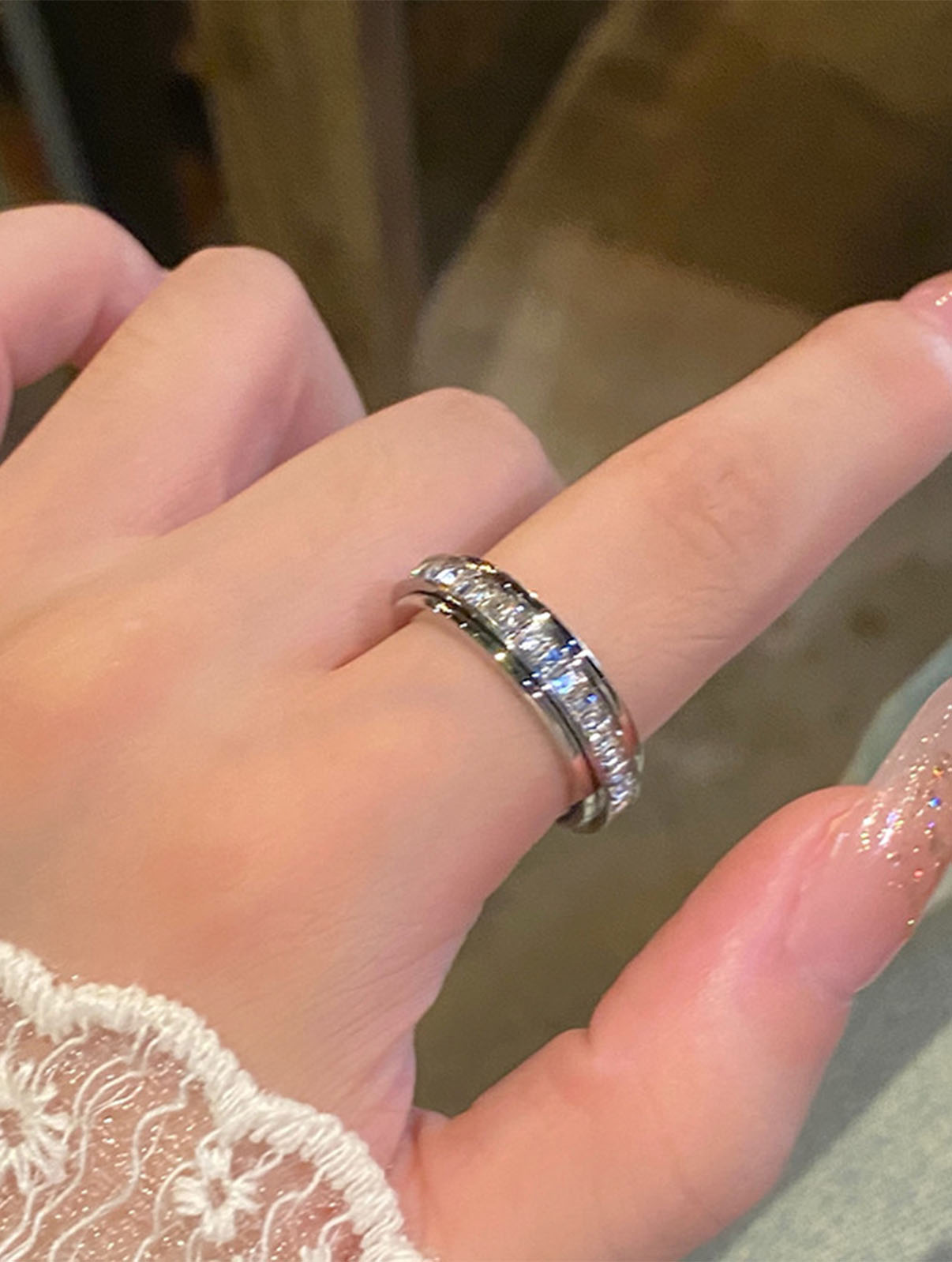 QuickBucket - Adjustable Soothing Spin Anxiety Ring (Set Of 2)