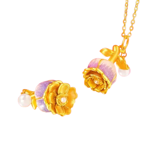 QuickBucket - The Blooming Rose Necklace