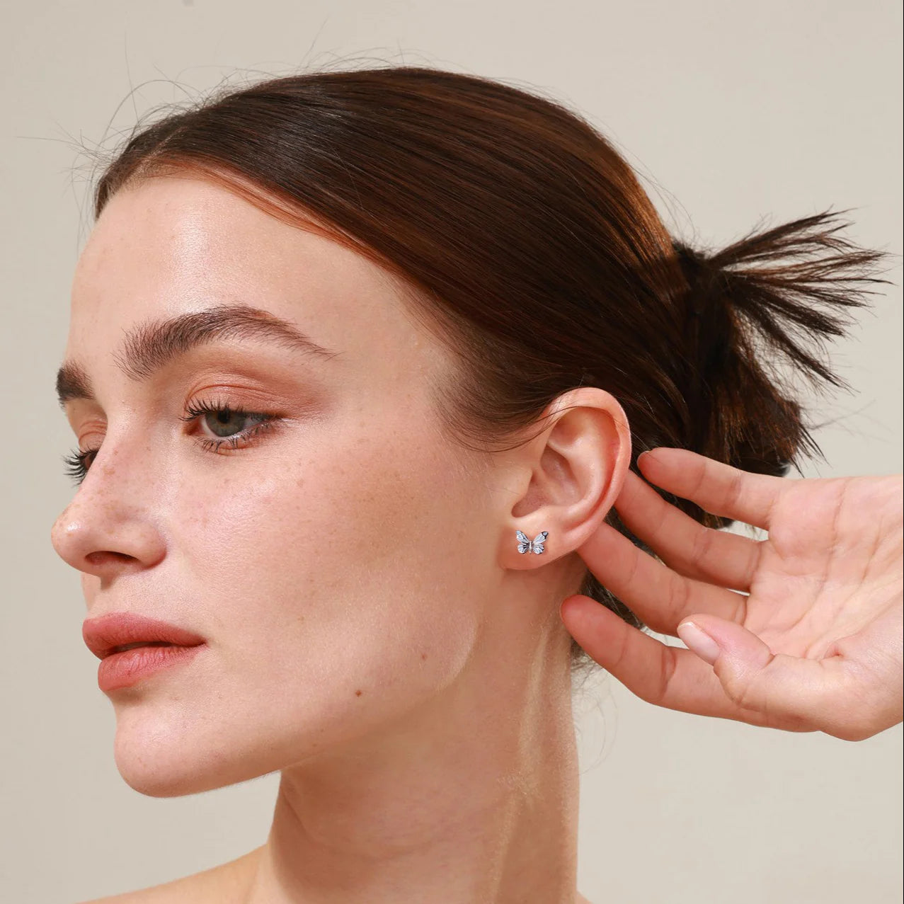 QuickBucket - Butterfly Glow In The Dark Luminous Enamel Earrings